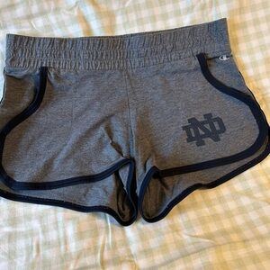 Champion Women's Athletic Shorts in Gray and Black